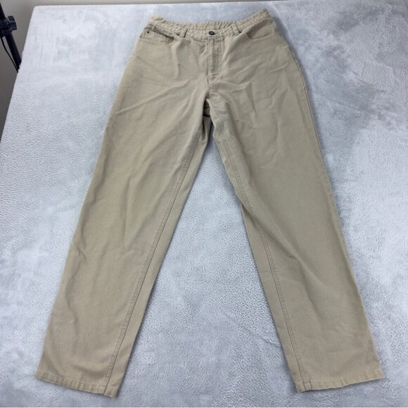 Patagonia Women's Size 31x30 Classic Straight Leg Beige Pants 100% Cotton - Picture 3 of 10
